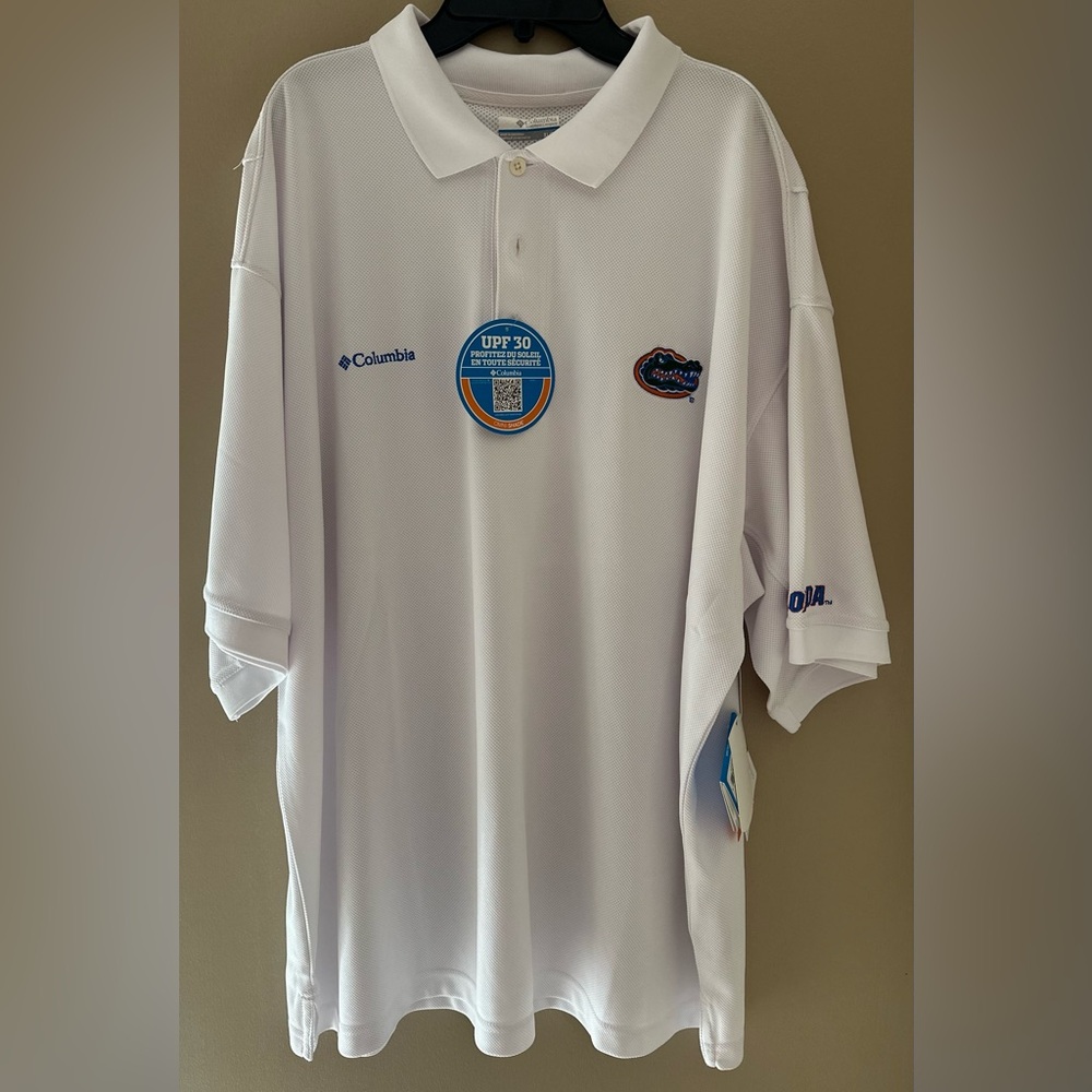 Columbia White Polo Shirt